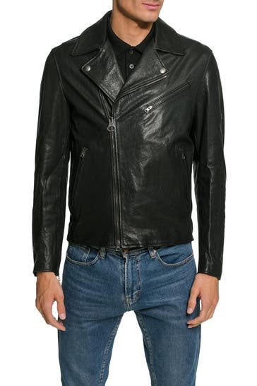 LA MARTINA Lederjacke schwarz