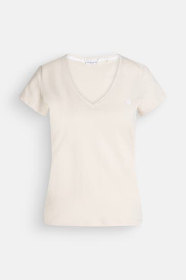 U.S. POLO ASSN. T-Shirt 'Bell' creme