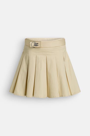 TOMMY HILFIGER Faltenrock 'Twill Pleated' sand