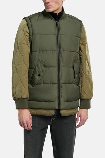 DESIGUAL - 2 in 1-Blouson oliv