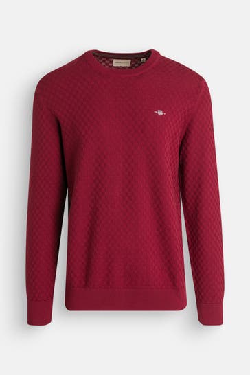 GANT Strickpullover dunkelrot