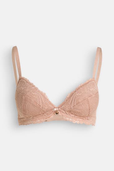 EMPORIO ARMANI - Spitzen-BH hellbraun