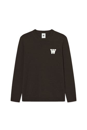 WOOD WOOD Strickpullover dunkelbraun