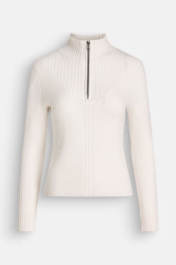 BOGNER Chasmere-Pullover 'Shannon' weiß
