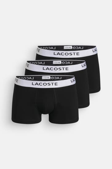 LACOSTE 3er-Pack Boxer Trunks schwarz