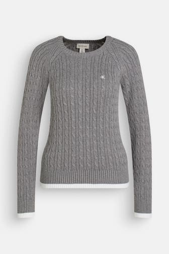 CALVIN KLEIN Strickpullover grau