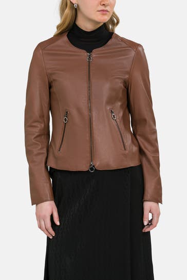 RIANI Lederjacke braun