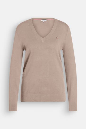 TOMMY HILFIGER Strickpullover greige