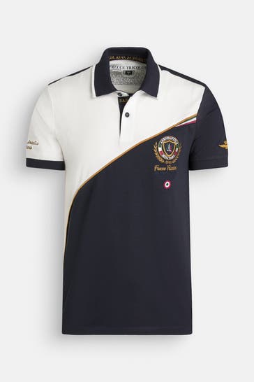 AERONAUTICA MILITARE Polo-Shirt zweifarbig