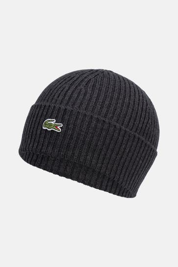 LACOSTE Beanie dunkelgrau