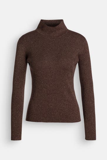 LUISA CERANO Strickpullover dunkelbraun
