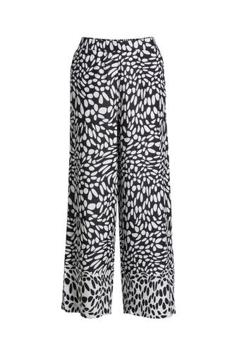 S.OLIVER BLACK LABEL Leinenhose gemustert