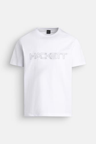 HACKETT T-Shirt 'Hackett' weiß