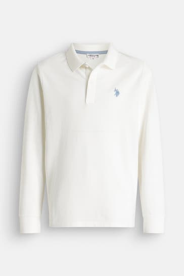 U.S. POLO ASSN. Polo-Shirt 'Clif' weiß