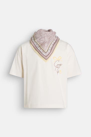 MAYORAL Set: T-Shirt und Tuch mehrfarbig