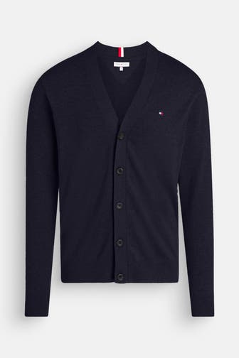 TOMMY HILFIGER Strickjacke nachtblau