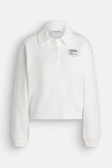 LACOSTE Sweatshirt weiß