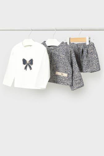 MAYORAL Set: Langarmshirt, Jacke und Rock