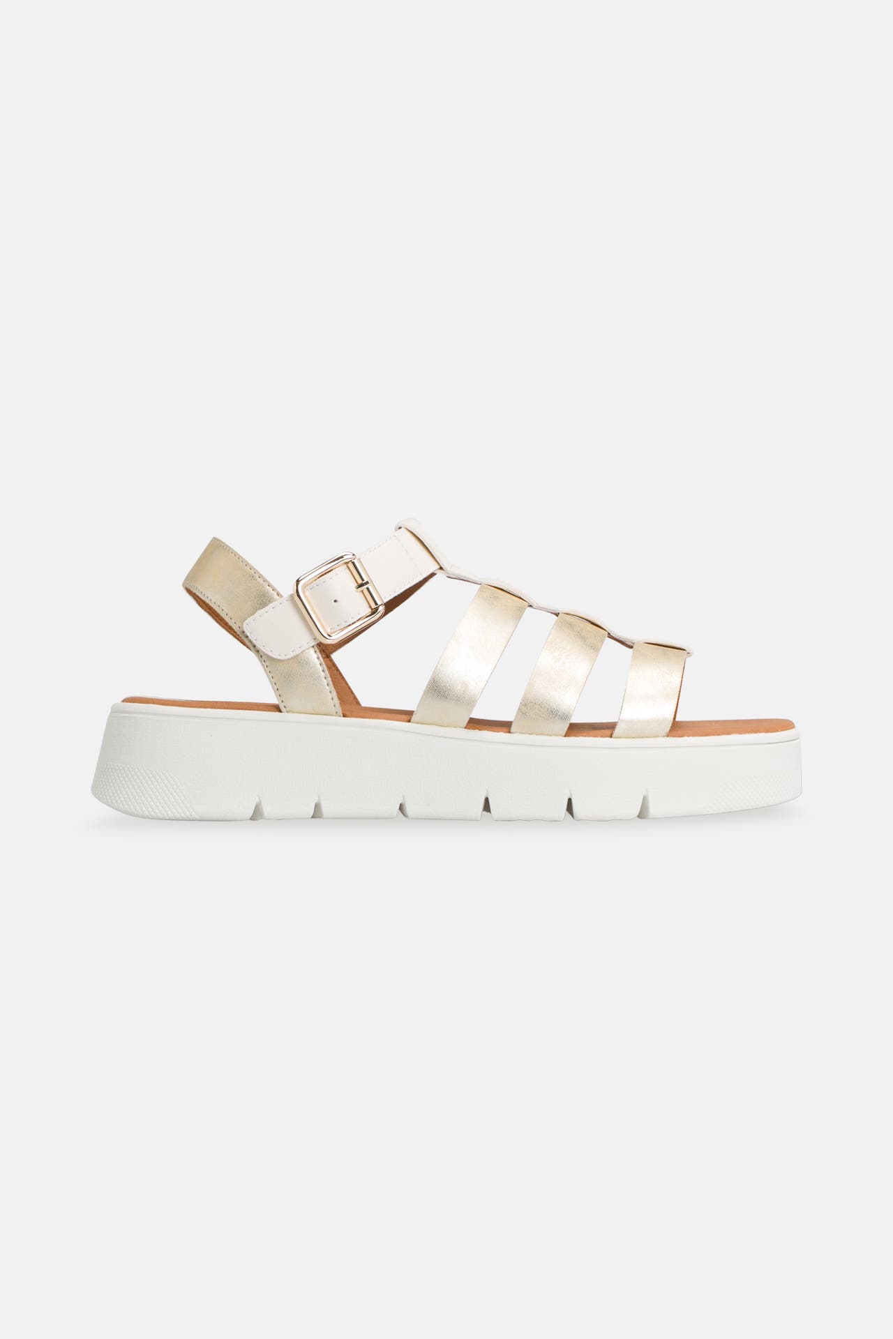 GEOX Plateau-Sandalen 'Dandra' gold, Bild 1