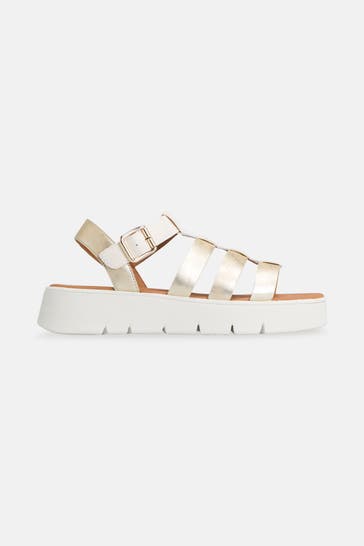GEOX Plateau-Sandalen 'Dandra' gold