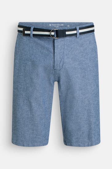 TOM TAILOR Shorts taubenblau