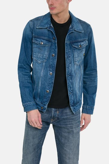 G-STAR Jeansjacke 'Essential TD Arc 3D' blau