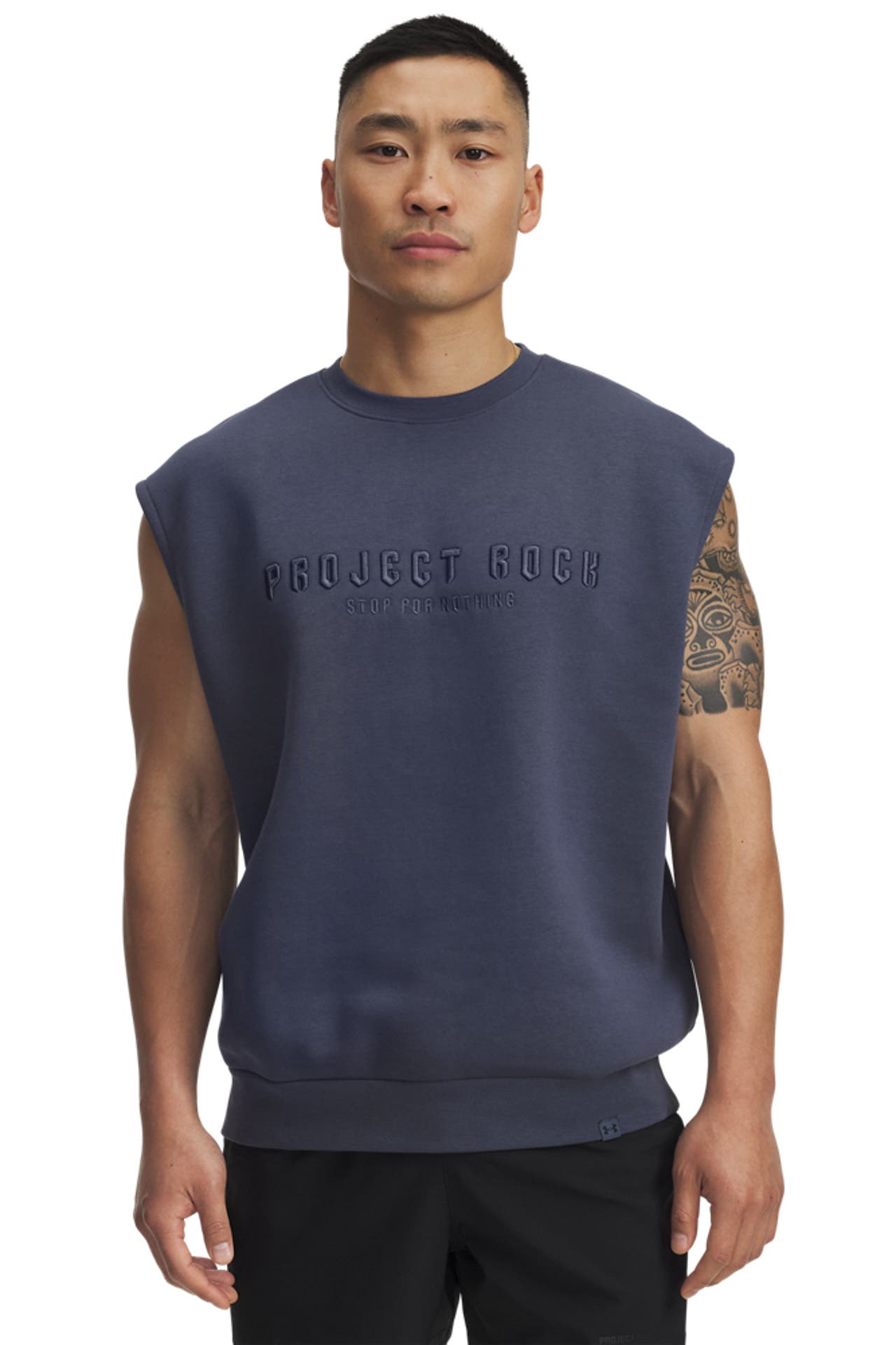 UNDER ARMOUR Sweat-Top 'Project Rock' graublau, Bild 1