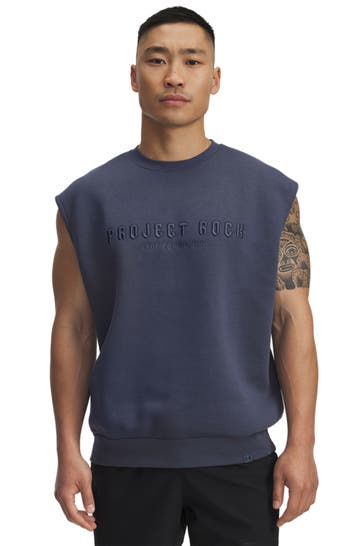 UNDER ARMOUR Sweat-Top 'Project Rock' graublau