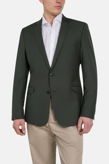 STRELLSON Wollmix-Sakko 'Allen' dunkelgrün