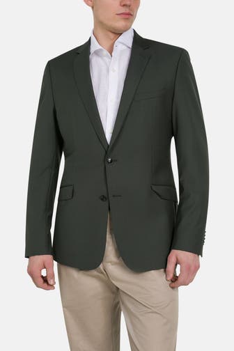 STRELLSON Wollmix-Sakko 'Allen' dunkelgrün