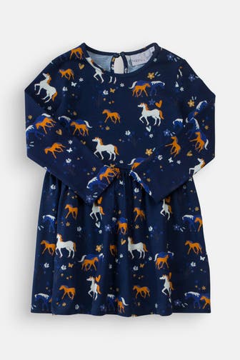 HAPPY GIRLS Kleid blau gemustert