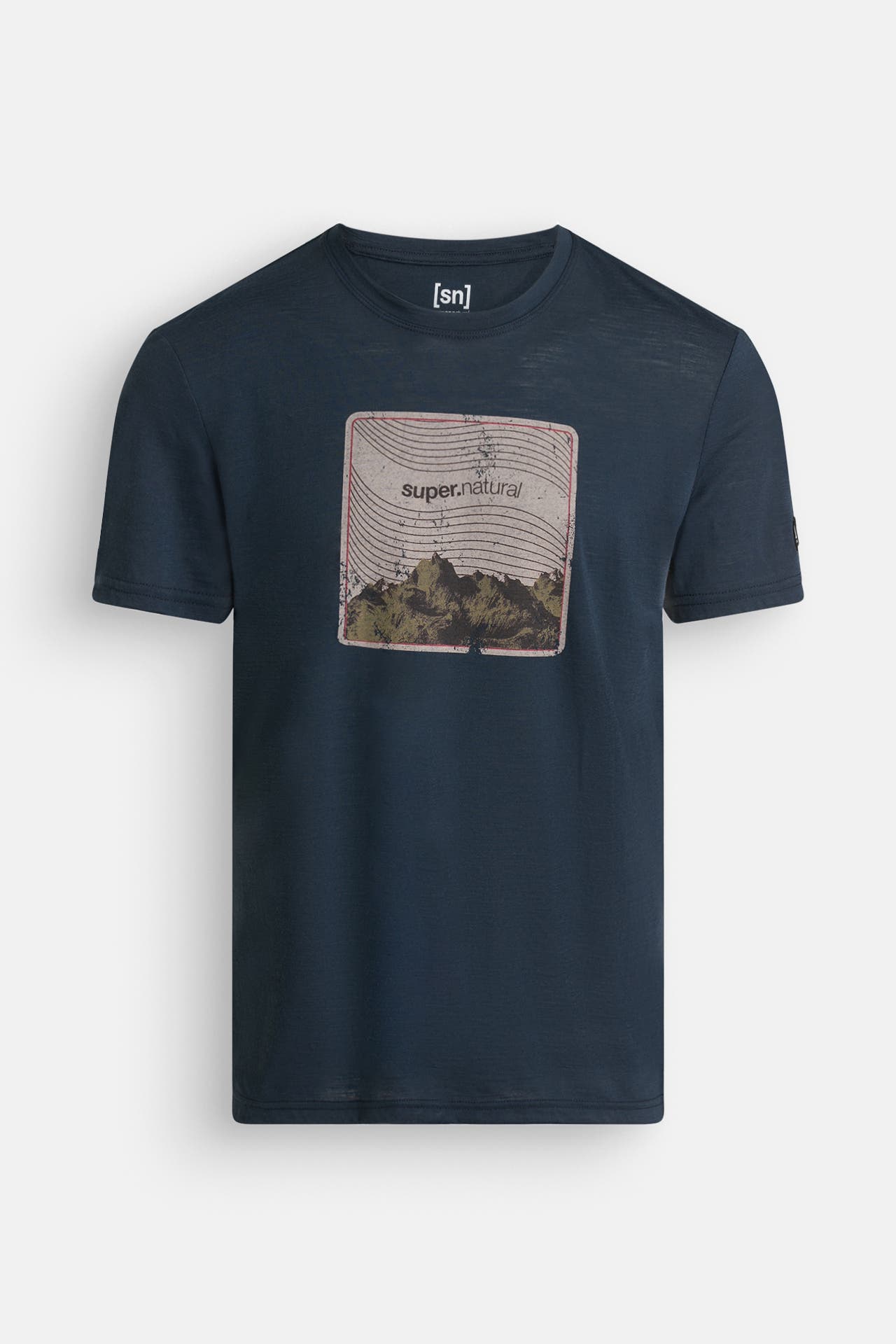 SUPER.NATURAL Funktions-Shirt 'Mountain Vibes' navy, Bild 1
