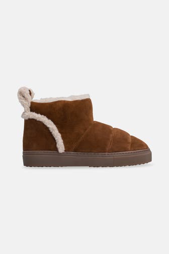 INUIKII Winterstiefel 'Shearling Slipin' cognac