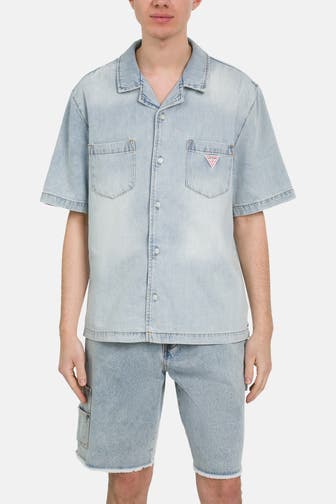 GUESS Kurzarmhemd Loose Fit