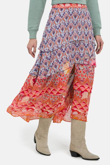 CLAIRE LUISE Casual-Rock gemustert