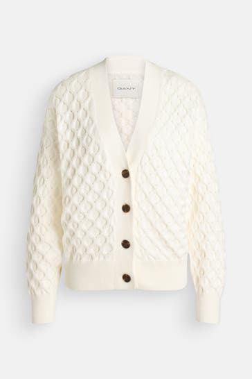 GANT Strickjacke weiß