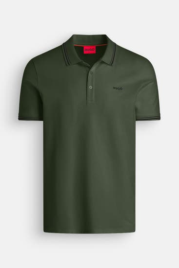 HUGO - Polo-Shirt dunkelgrün