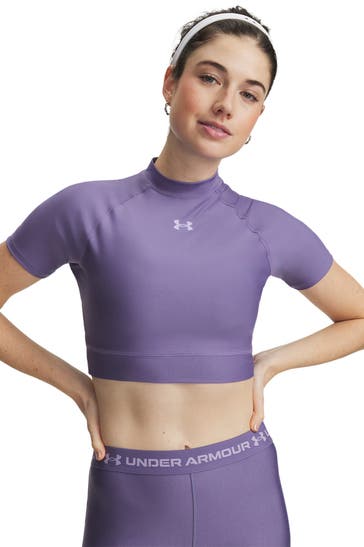 UNDER ARMOUR Funktionsshirt 'Heatgear' lila