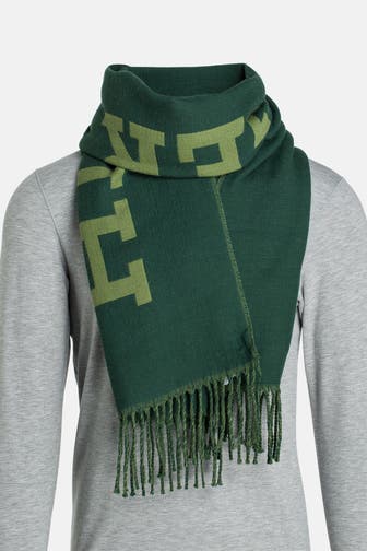 TOMMY HILFIGER Wollschal 'Monotype' tannengrün