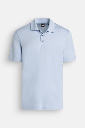 BOSS Polo-Shirt 'H-Press' hellblau