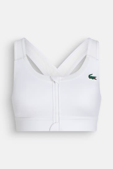 LACOSTE Sport-Bustier weiß