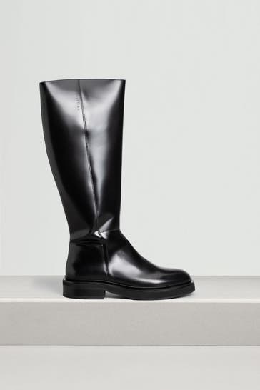 ALLSAINTS Lederstiefel 'Milo' schwarz