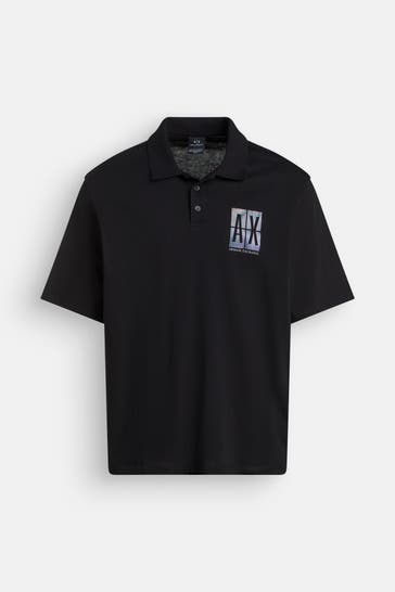 ARMANI EXCHANGE Polo-Shirt schwarz