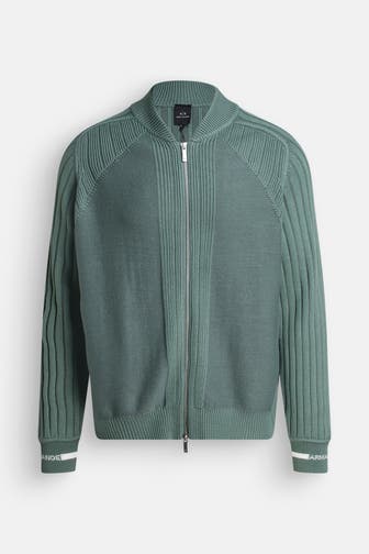 ARMANI EXCHANGE Strickjacke smaragdgrün