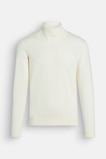 DANIELE FIESOLI Rollkragenwollpullover ecru