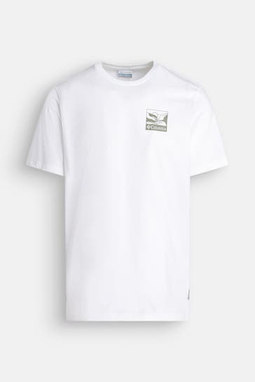 COLUMBIA T-Shirt 'Explores Canyon' weiß