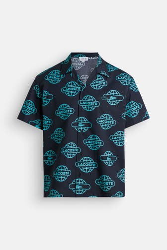 LACOSTE Kurzarmhemd dunkelblau