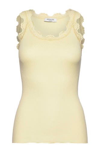 ROSEMUNDE Seidenmix-Top hellgelb