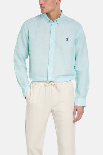 U.S. POLO ASSN. Leinen-Hemd Regular Fit