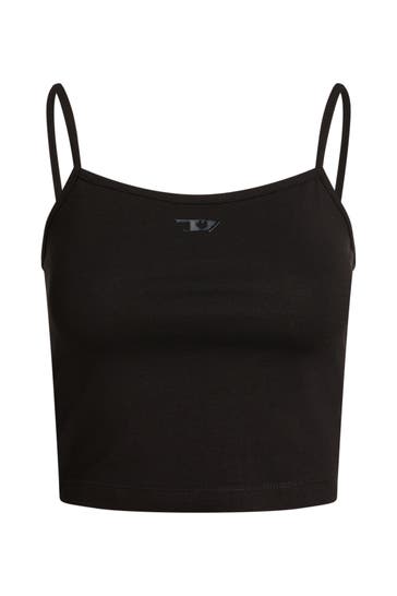 DIESEL Crop Top schwarz